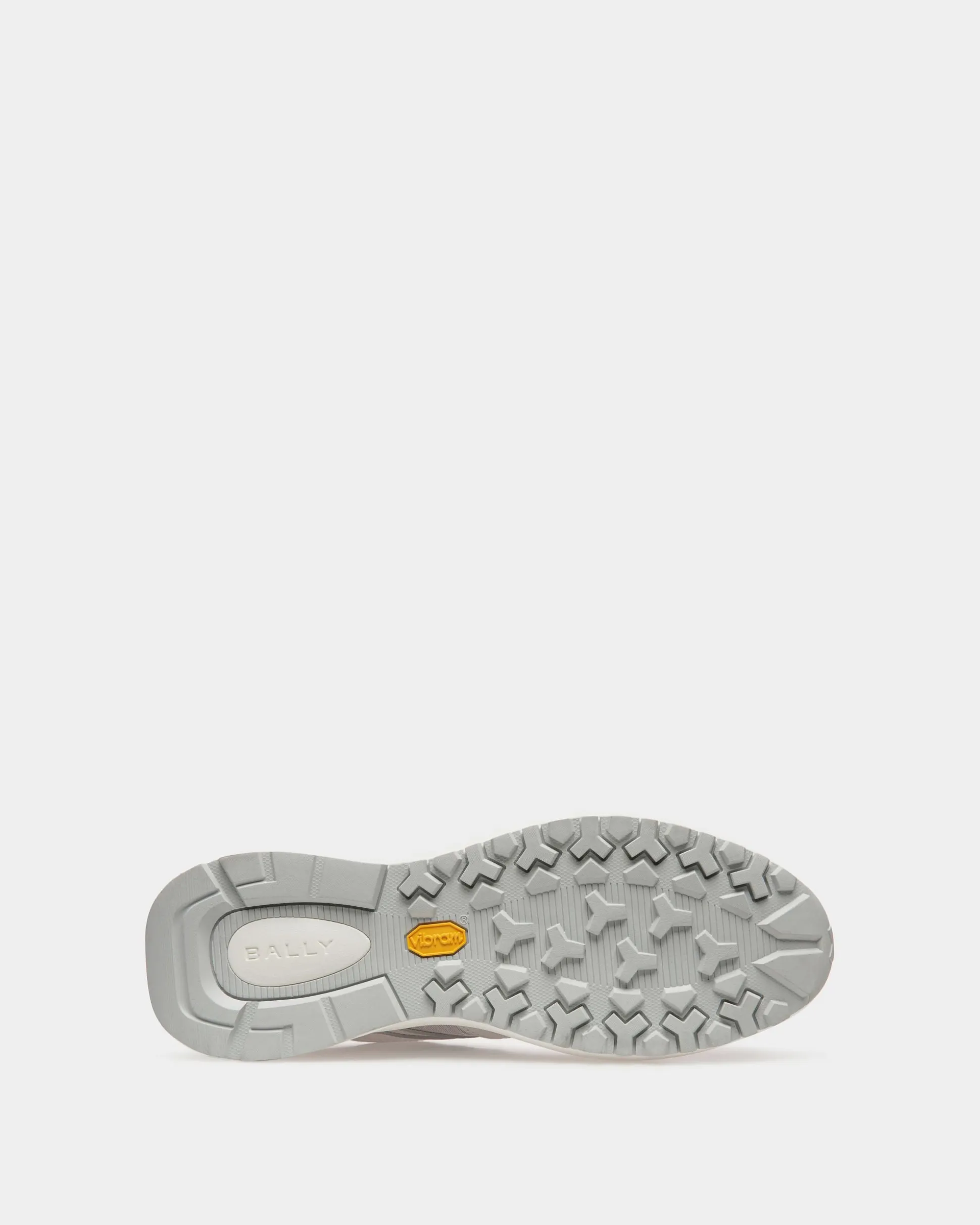 Outline Sneaker In White Leather And Nylon