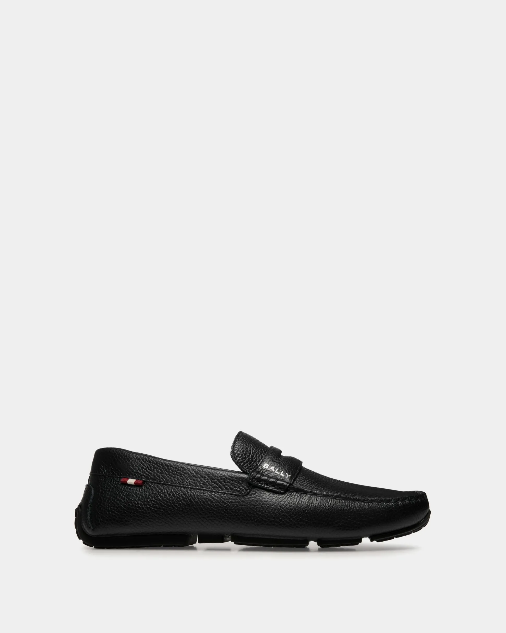 Pilot Driver In Black Grained Leather
