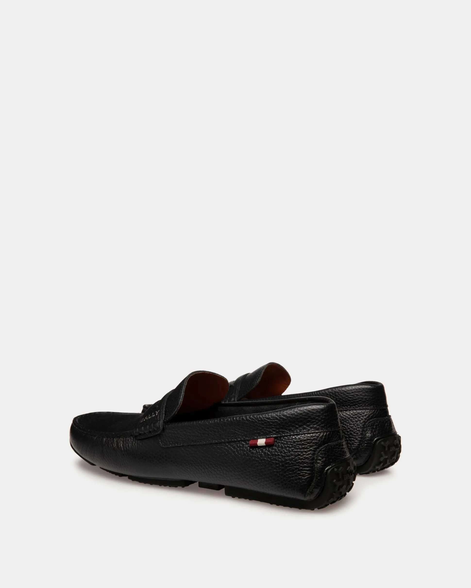 Pilot Driver In Black Grained Leather