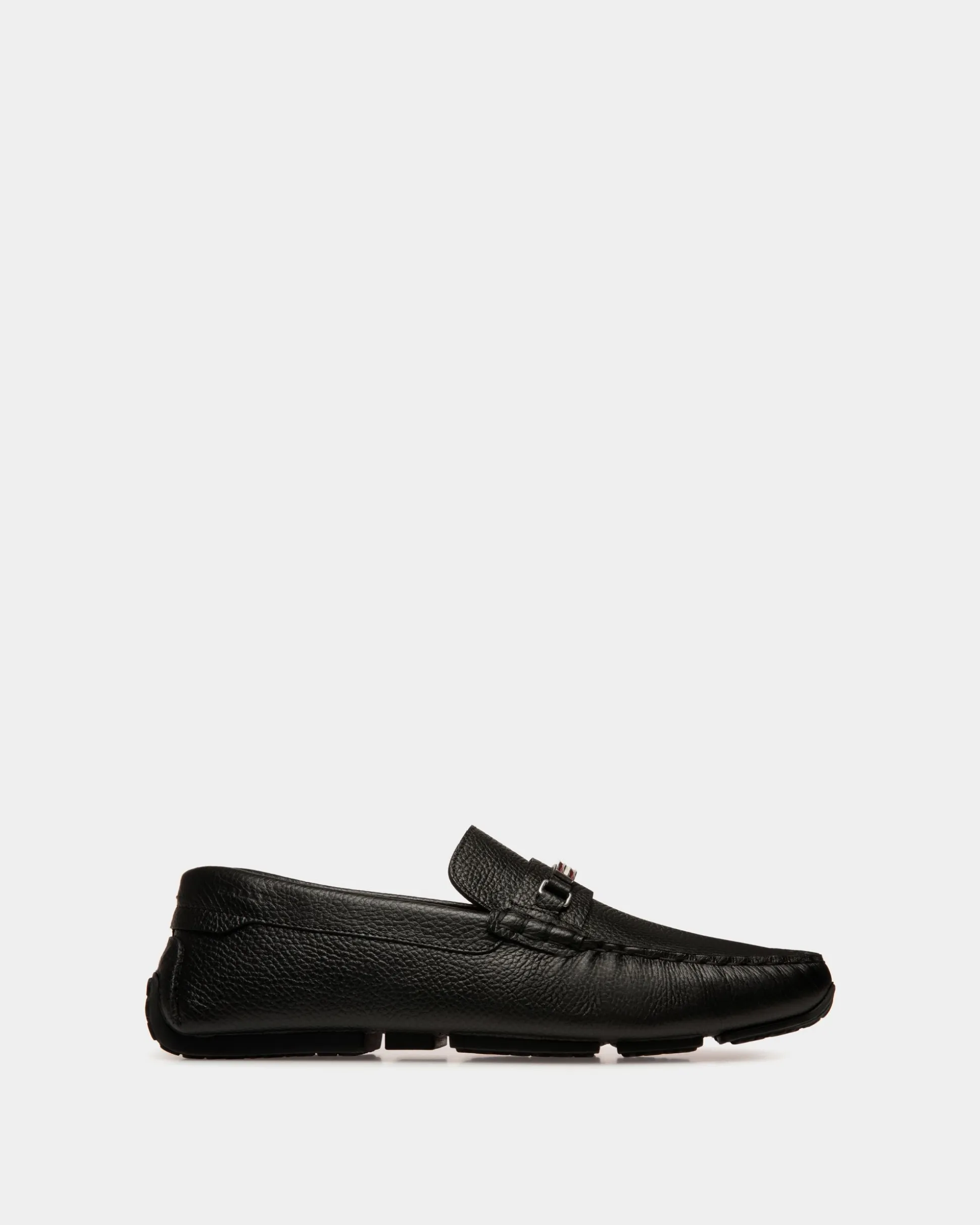 Pilot Driver In Black Grained Leather