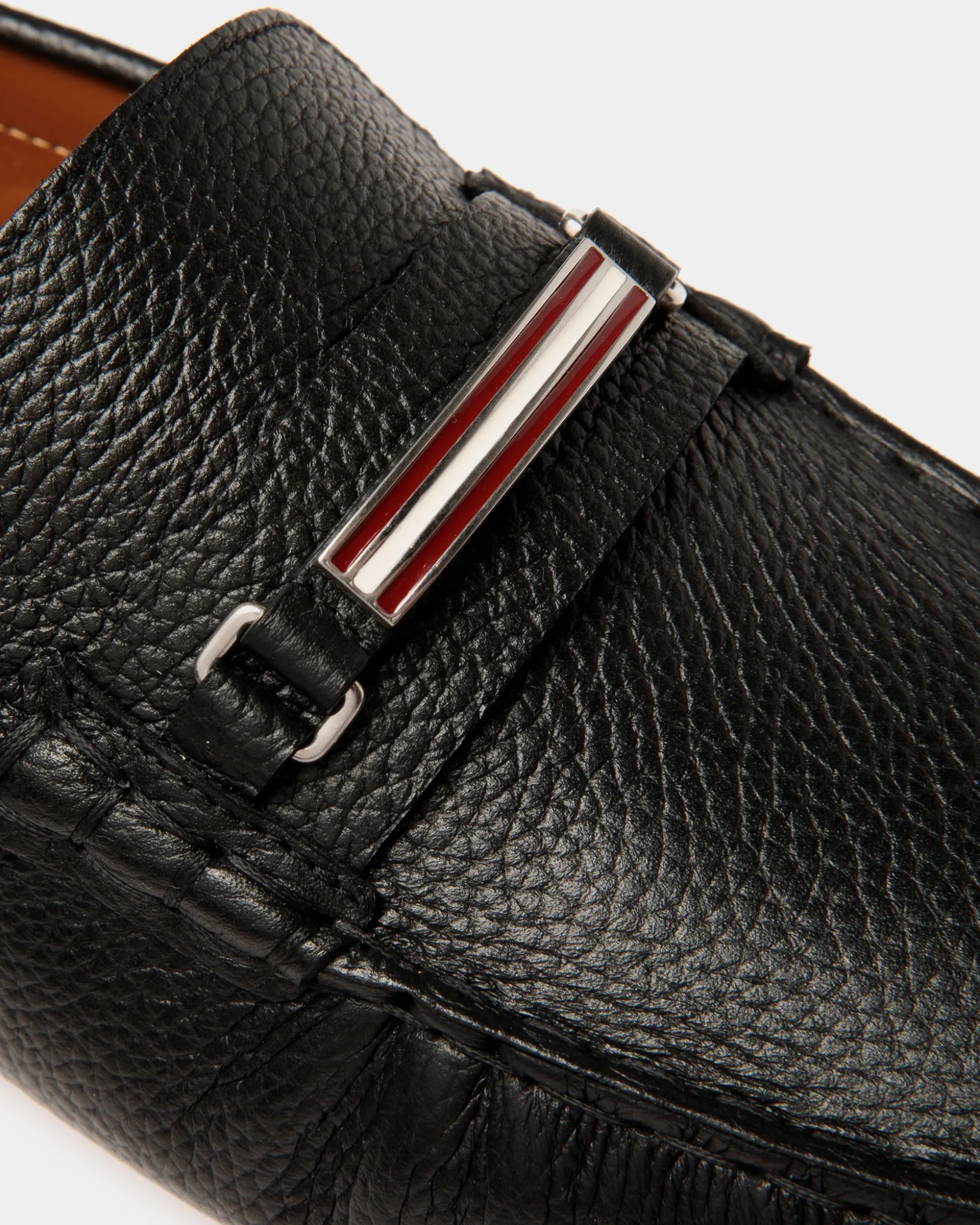 Pilot Driver In Black Grained Leather