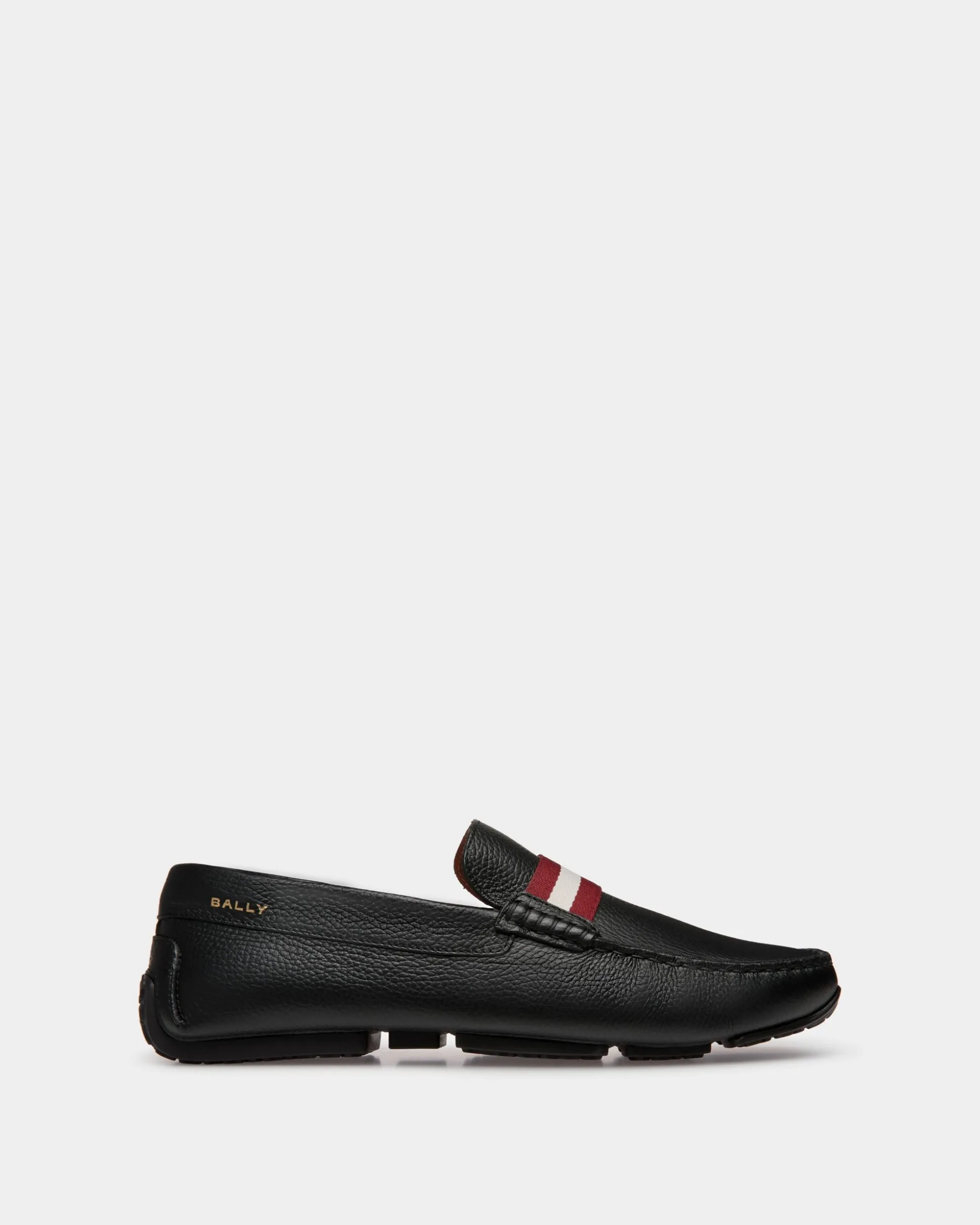 Pilot Driver In Black Grained Leather