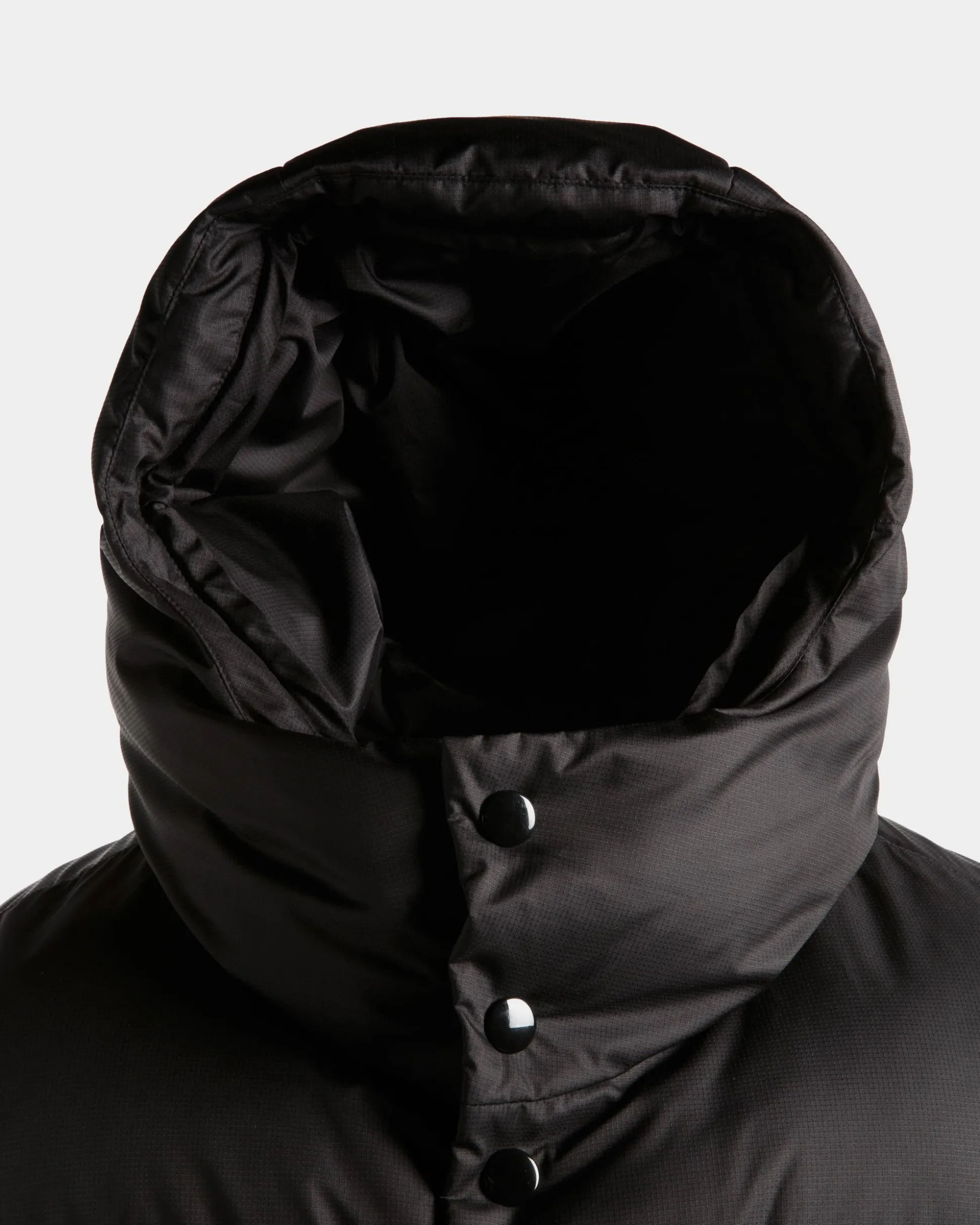 Puffer Gilet in Black Nylon