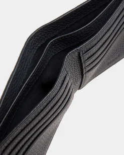 Ribbon Wallet In Midnight Leather