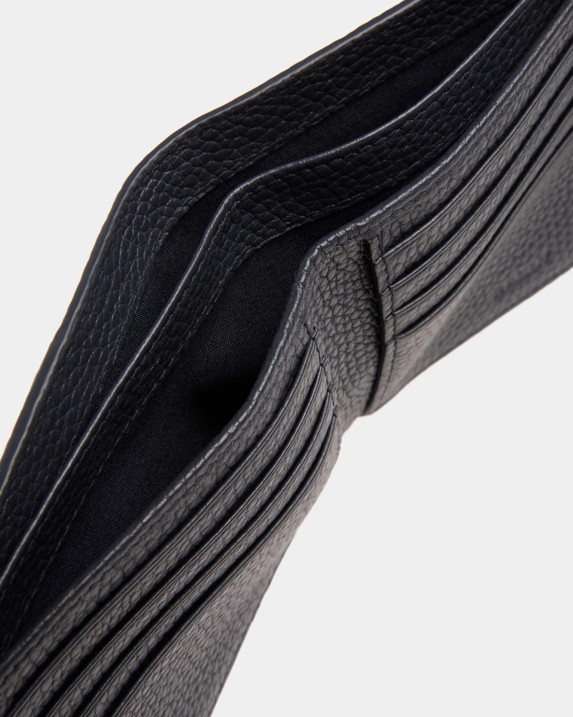 Ribbon Wallet In Midnight Leather