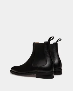 Scribe Un Bootie in Black Deer Leather
