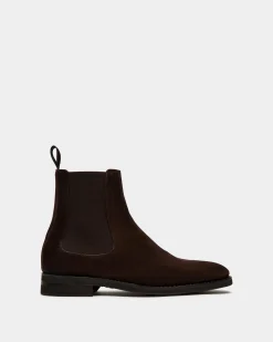 Scribe Un Bootie in Ebano Suede
