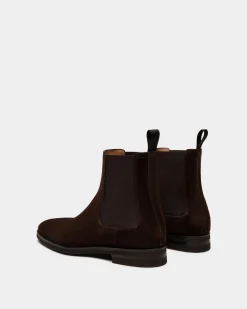 Scribe Un Bootie in Ebano Suede