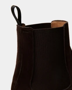 Scribe Un Bootie in Ebano Suede
