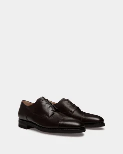 Scribe Un Derby In Ebano Deer Leather