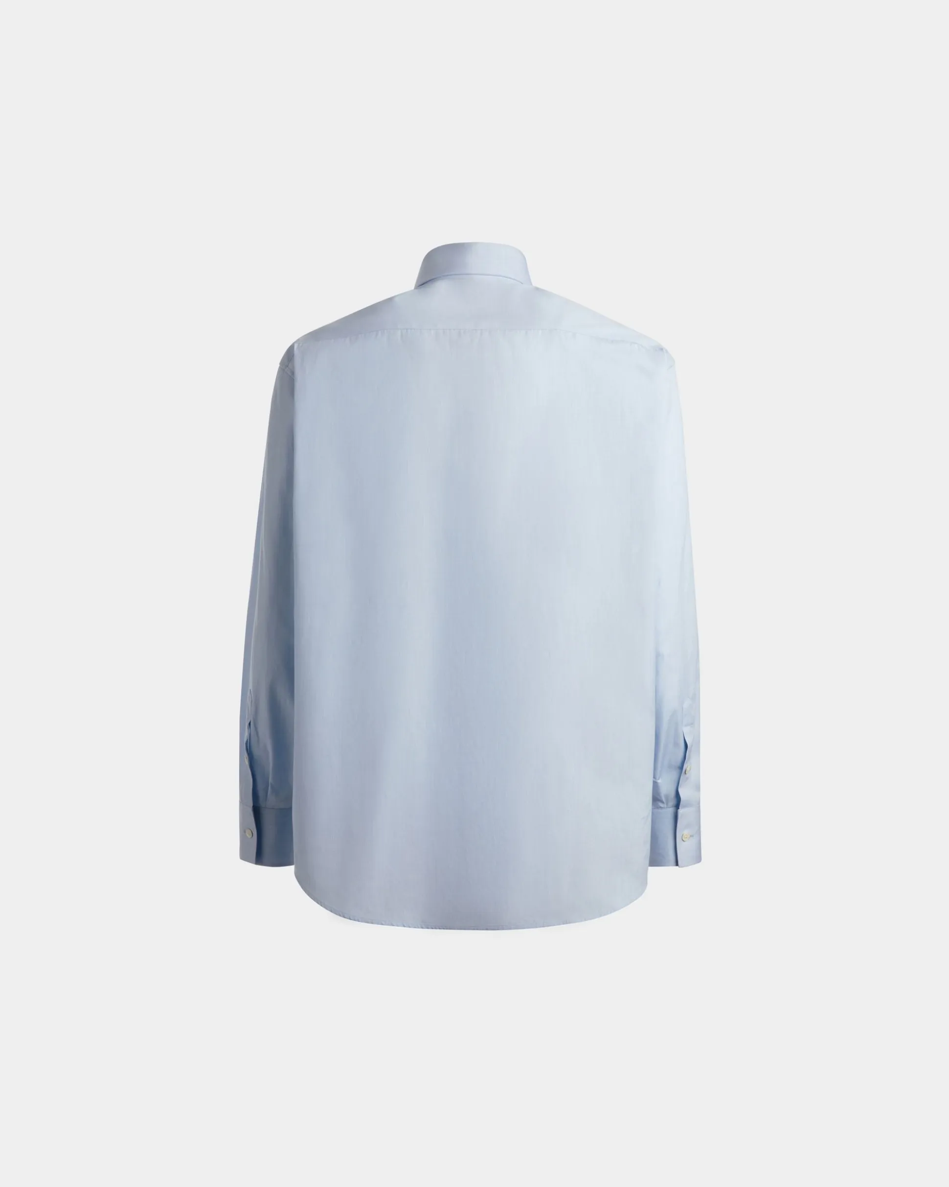 Shirt in Light Blue Cotton