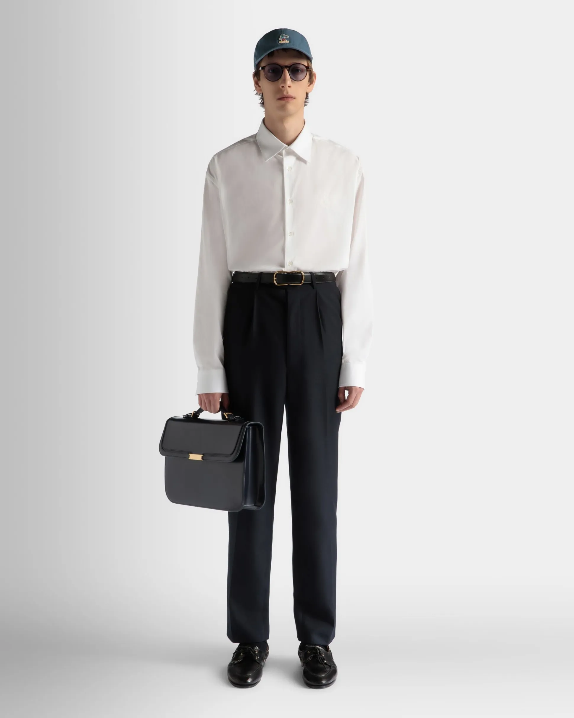 Shirt in White Cotton