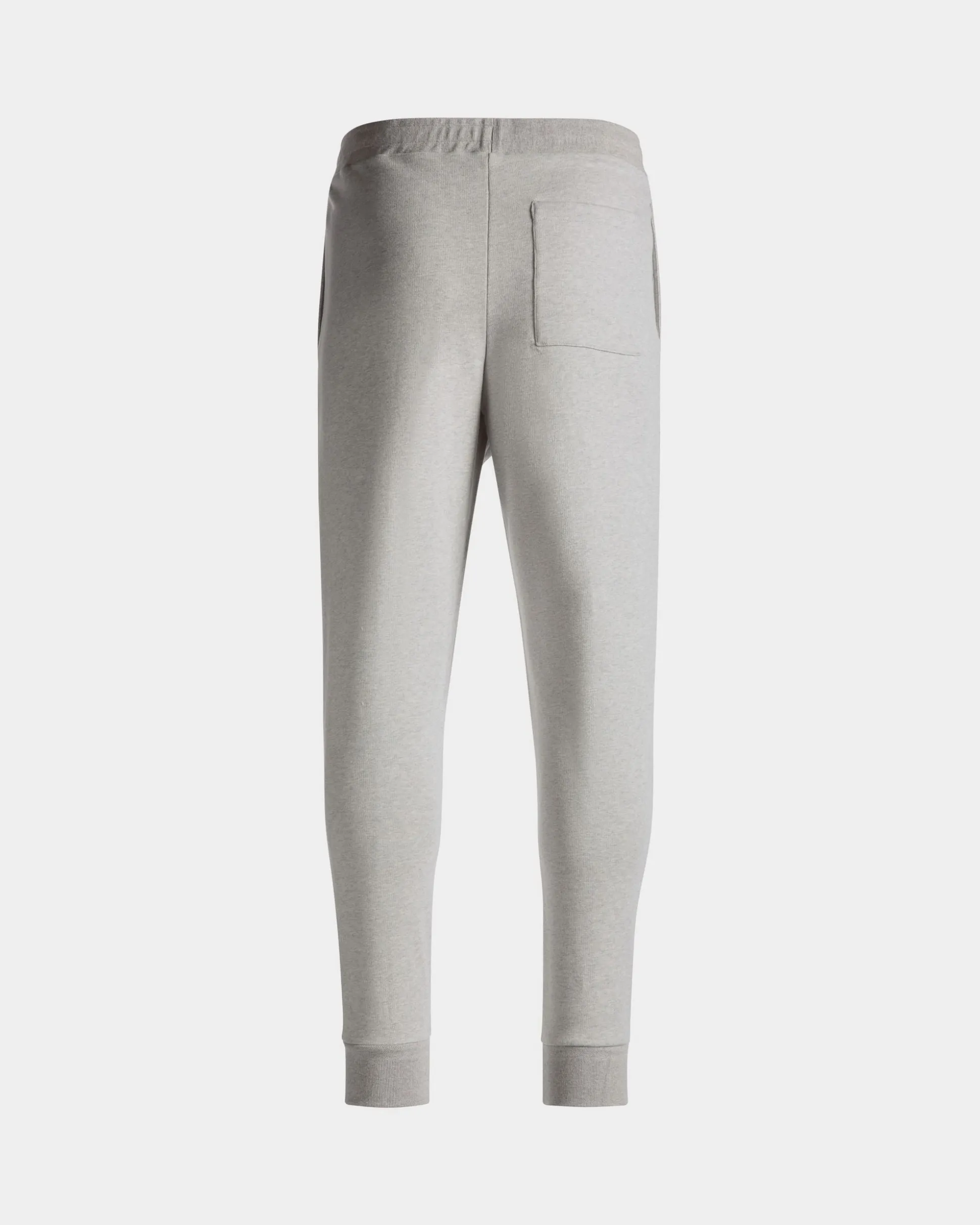 Sweatpants With a Bally Crest Logo In Grey Melange Cotton