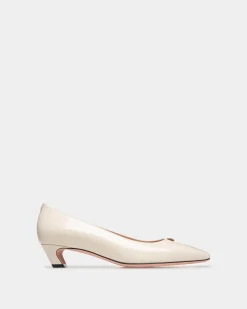 Sylt Pump In White Leather