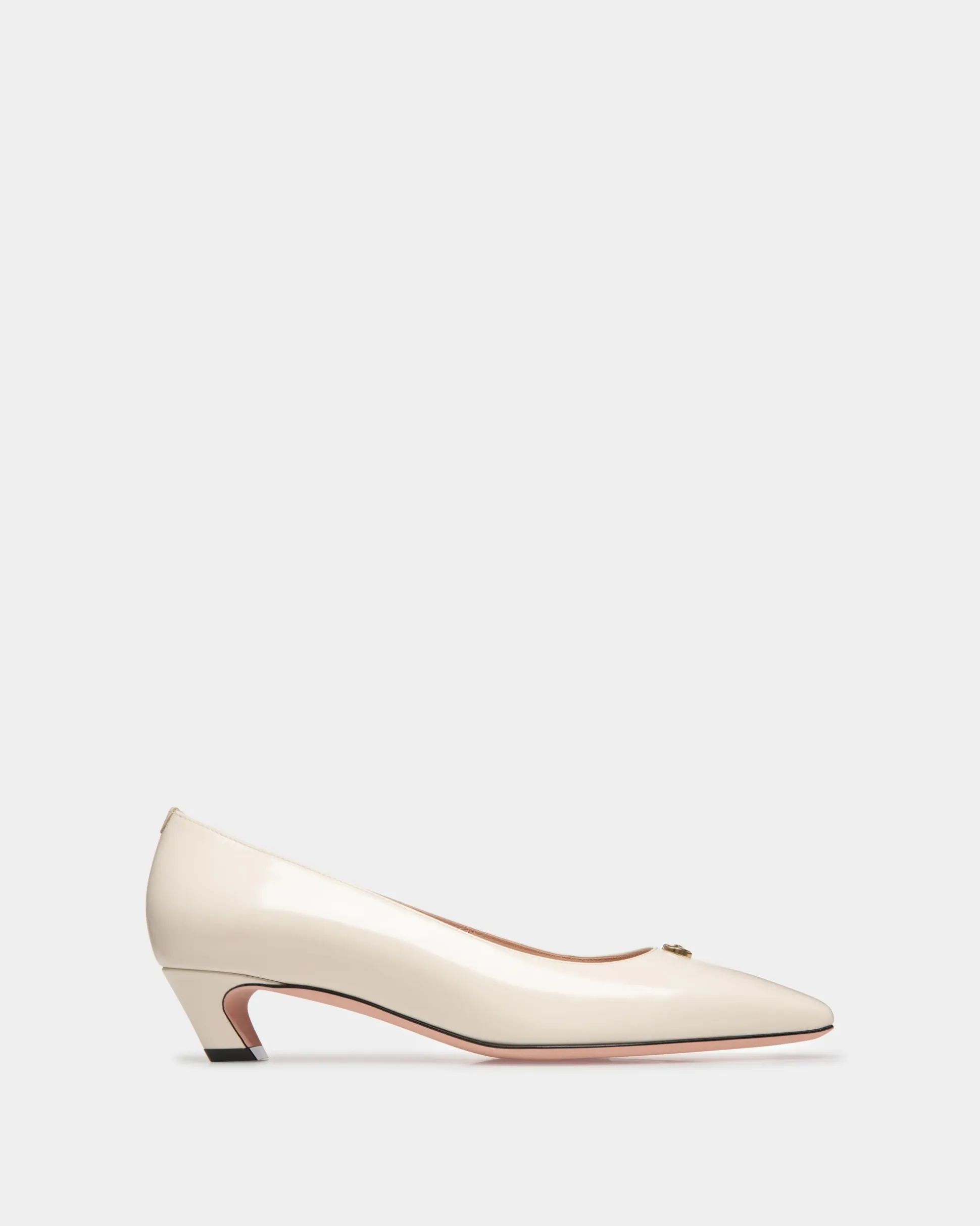 Sylt Pump In White Leather