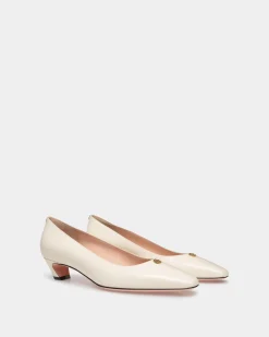 Sylt Pump In White Leather