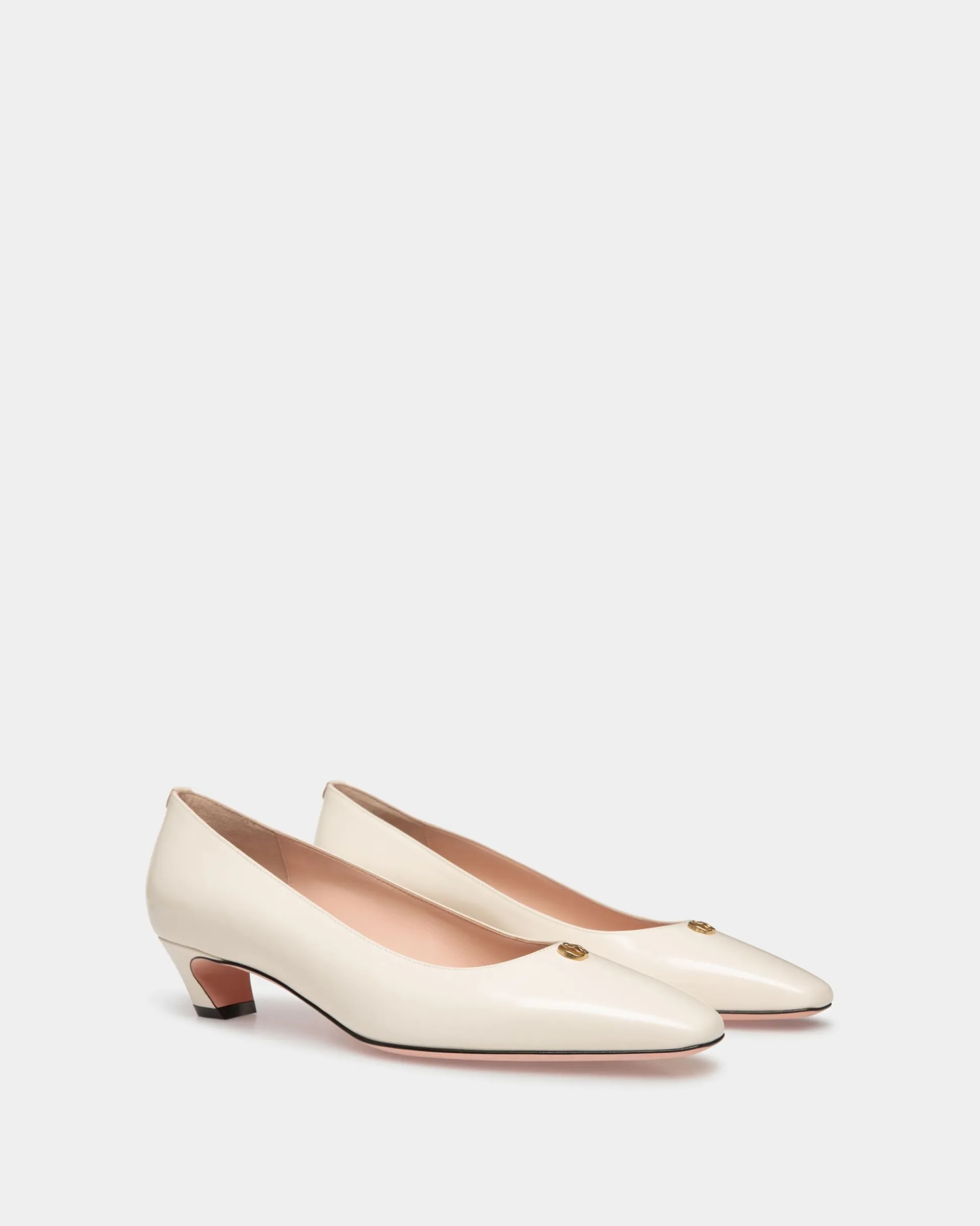 Sylt Pump In White Leather