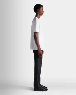 T-Shirt With a Bally Crest Logo In White Cotton