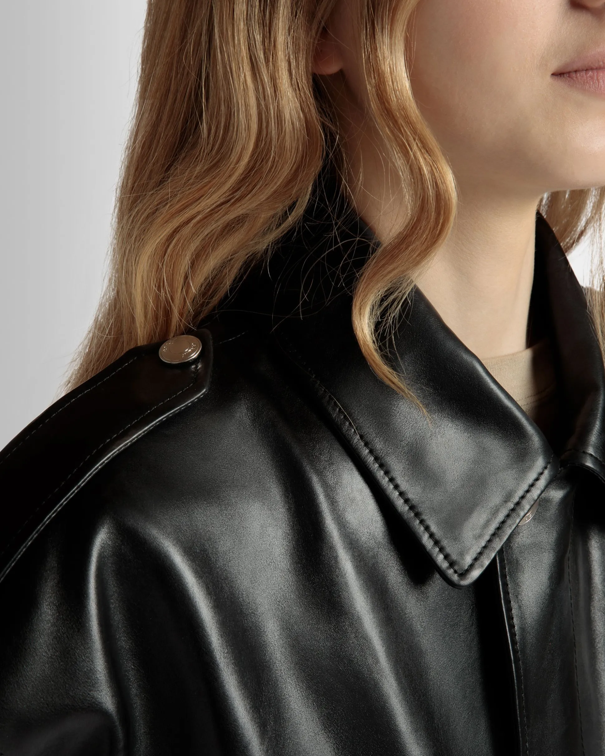 Vest in Black Leather