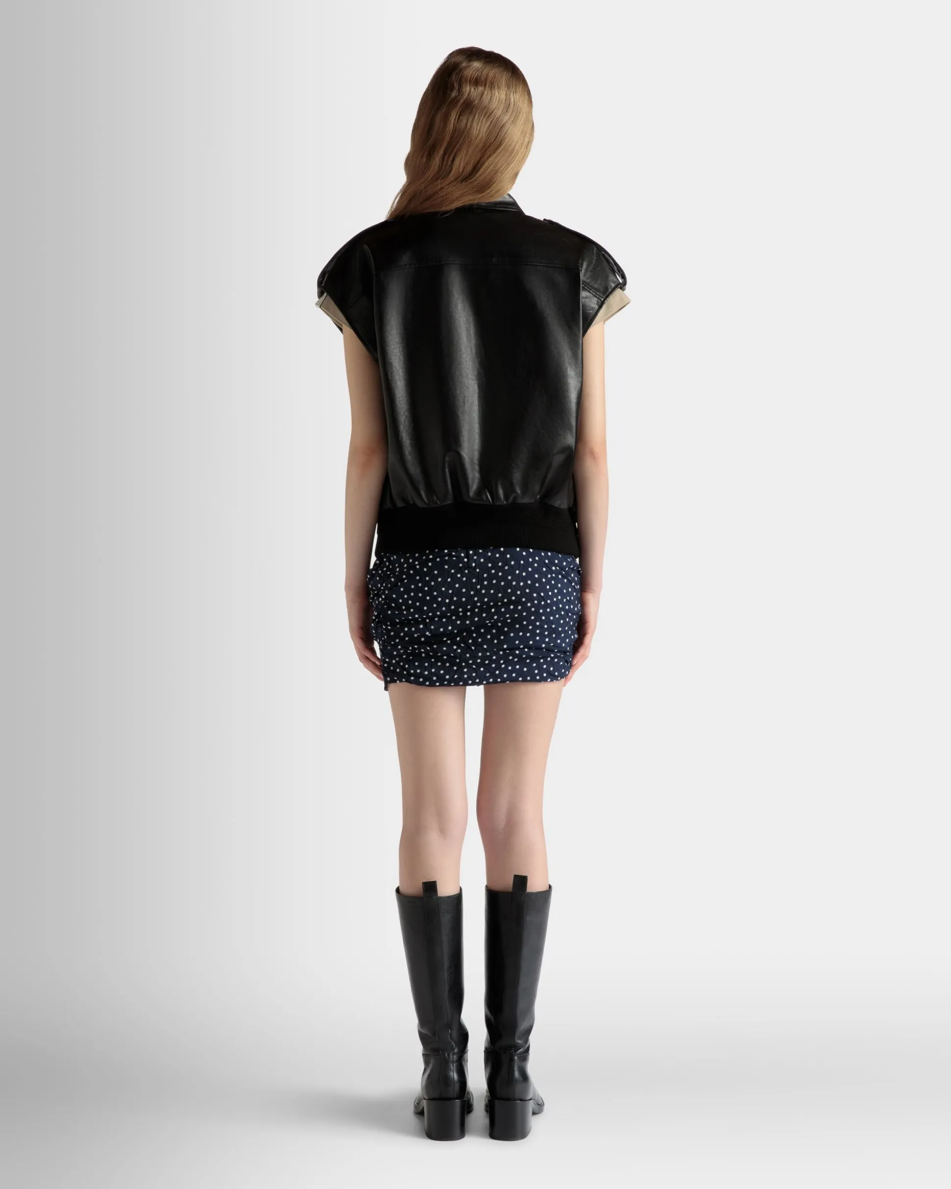 Vest in Black Leather