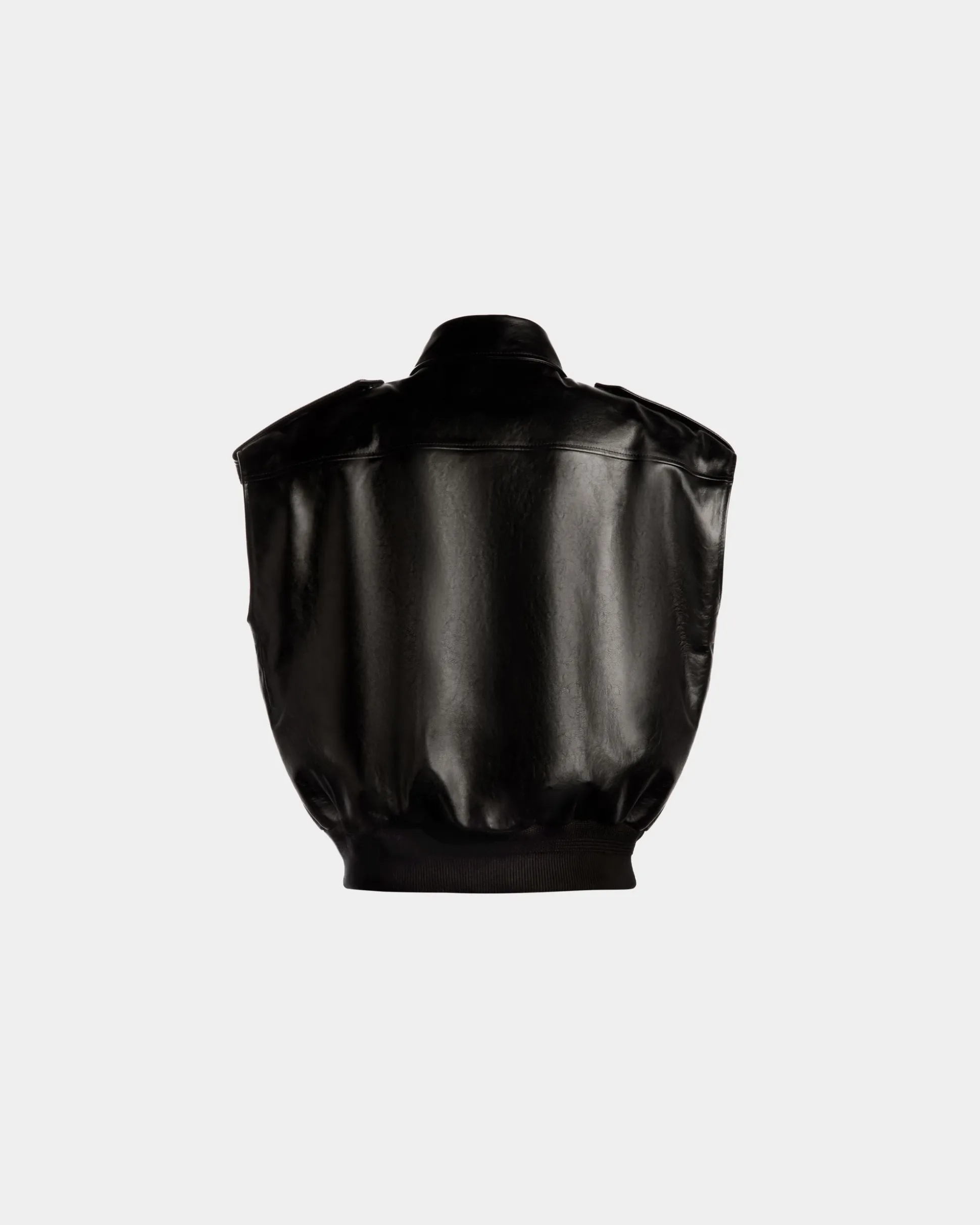 Vest in Black Leather
